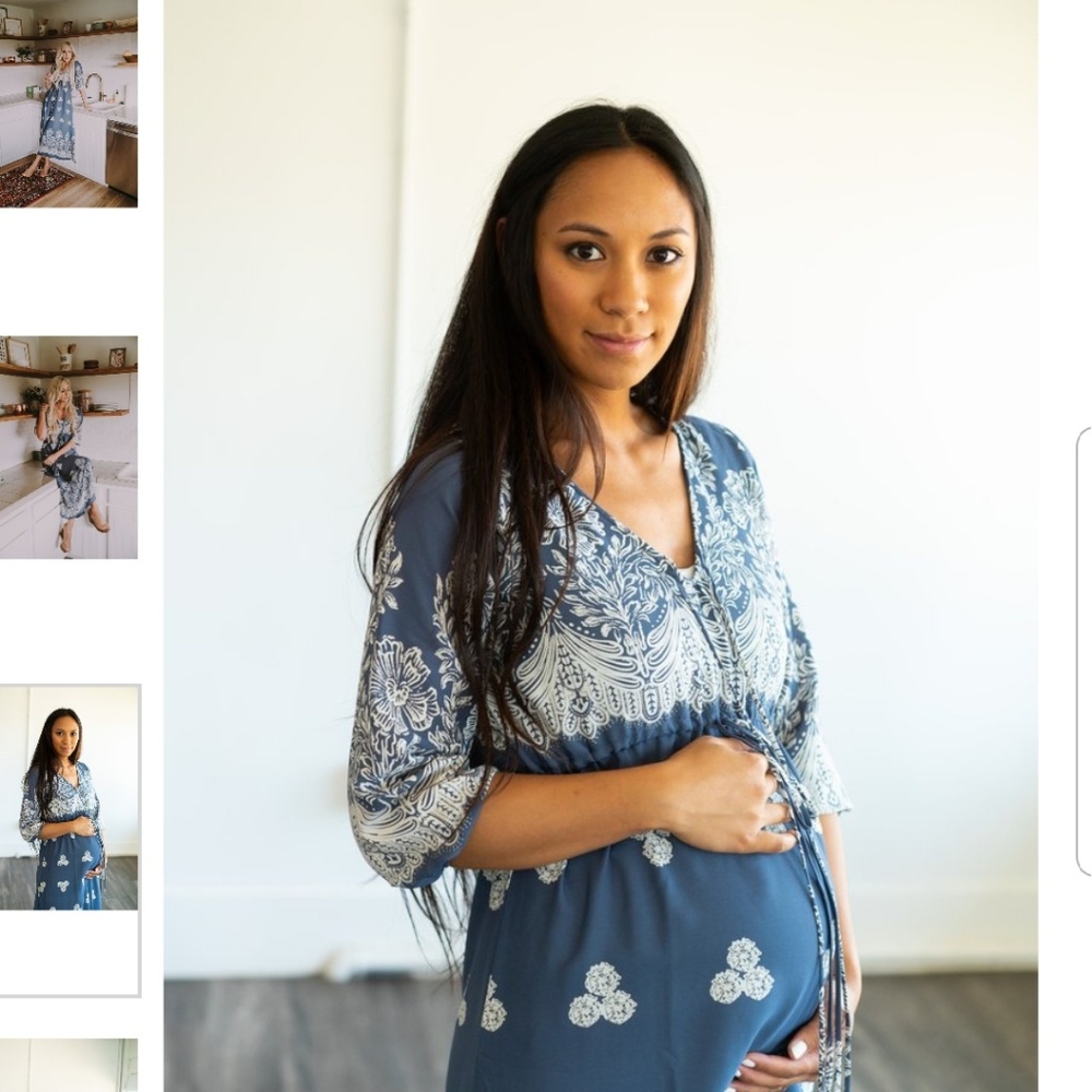 Wren and Ivory beautiful maternity dress